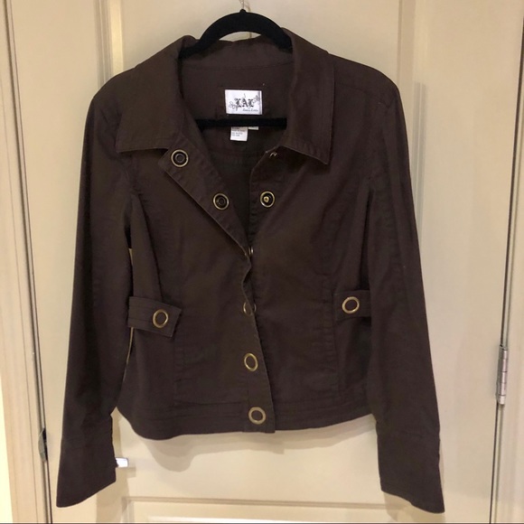 Brown Live a Little Utility Jacket - Picture 5 of 5